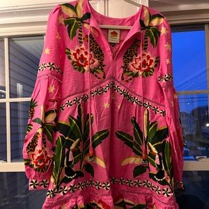 Pink Leopard Forest Mini Dress